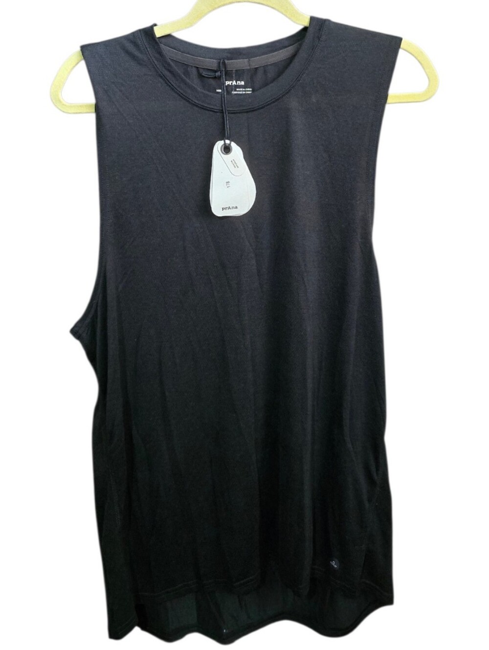 PRANA Men's Natural Flow Tank Black Size Medium New With Tags